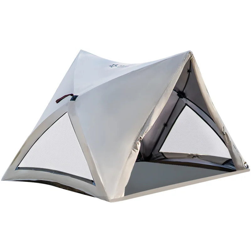 Mosquito-proof Sun Shelter Automatic Instant Open Lightweight UV Protection Family Size Triangle Tent Camping Beach Tent