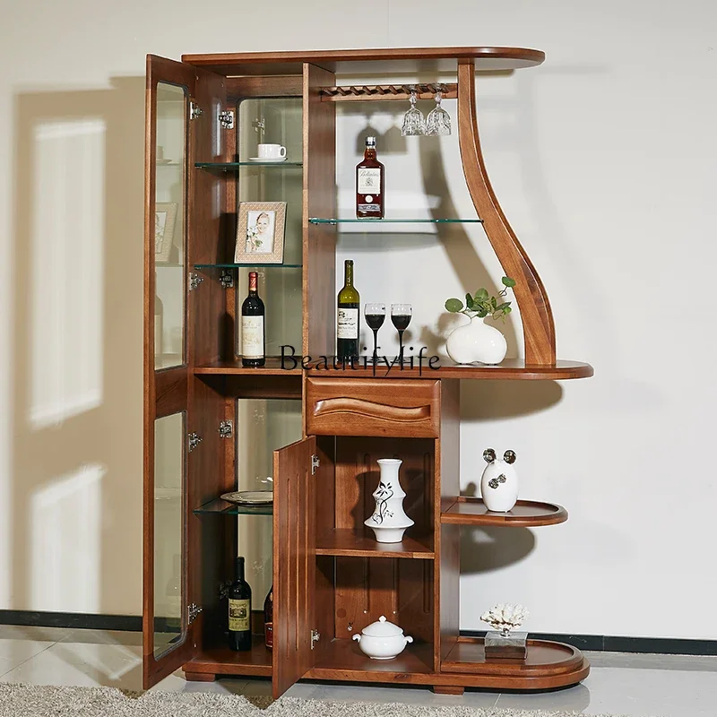 

yj5 Living room solid wood partition cabinet double-sided screen cabinet