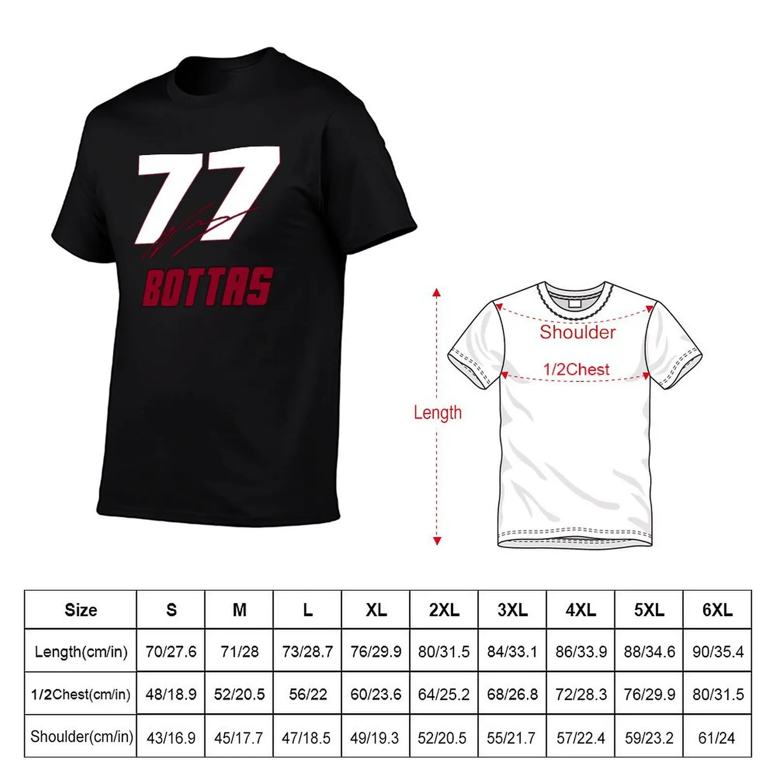 Valtteri Bottas 2023 T-Shirt cotton t shirts man 100% man graphic t shirt T-Shirt