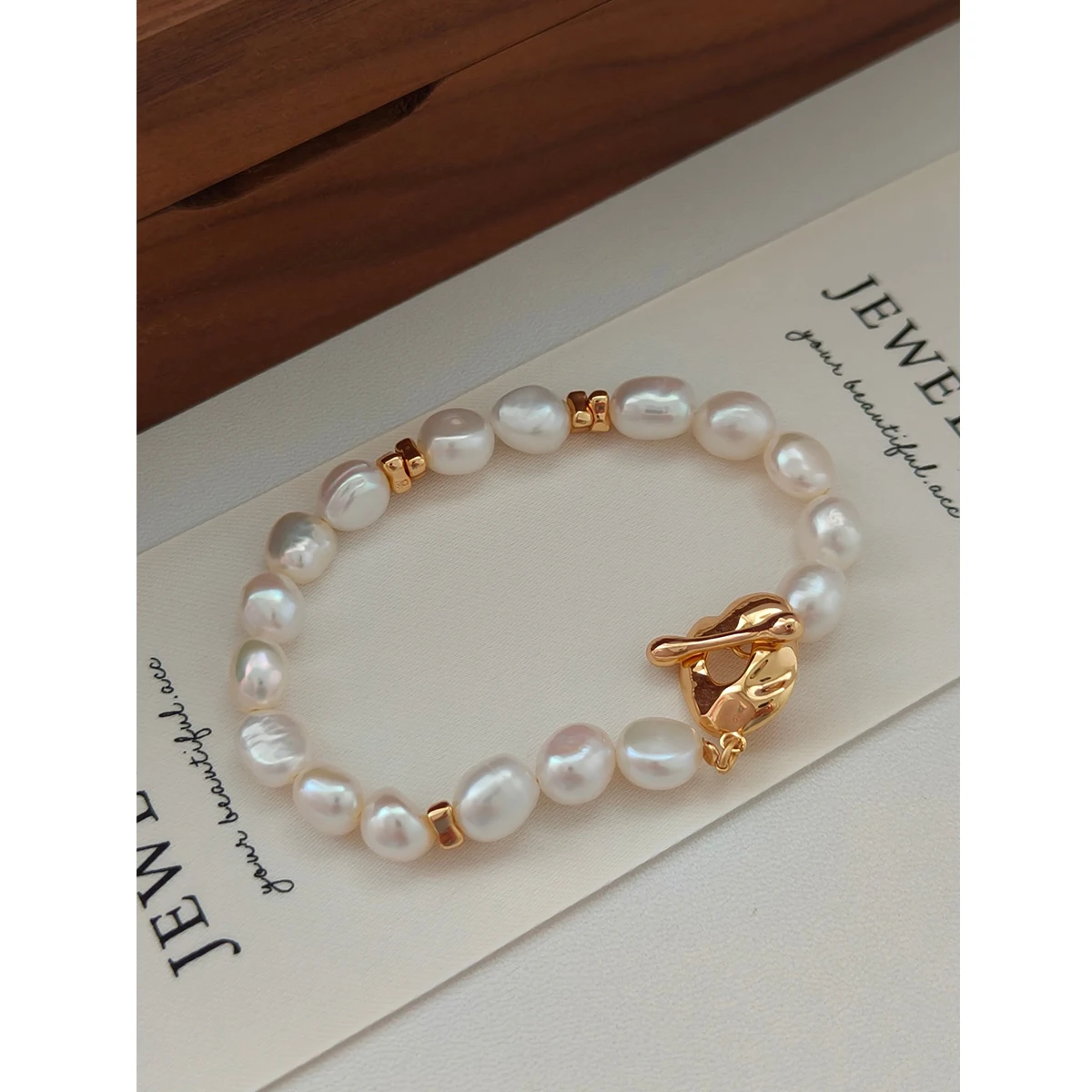 Full Body S925 Sterling Silver | Natural Freshwater Pearl Bracelet | Chain Length Approximately 19-20cm 100622