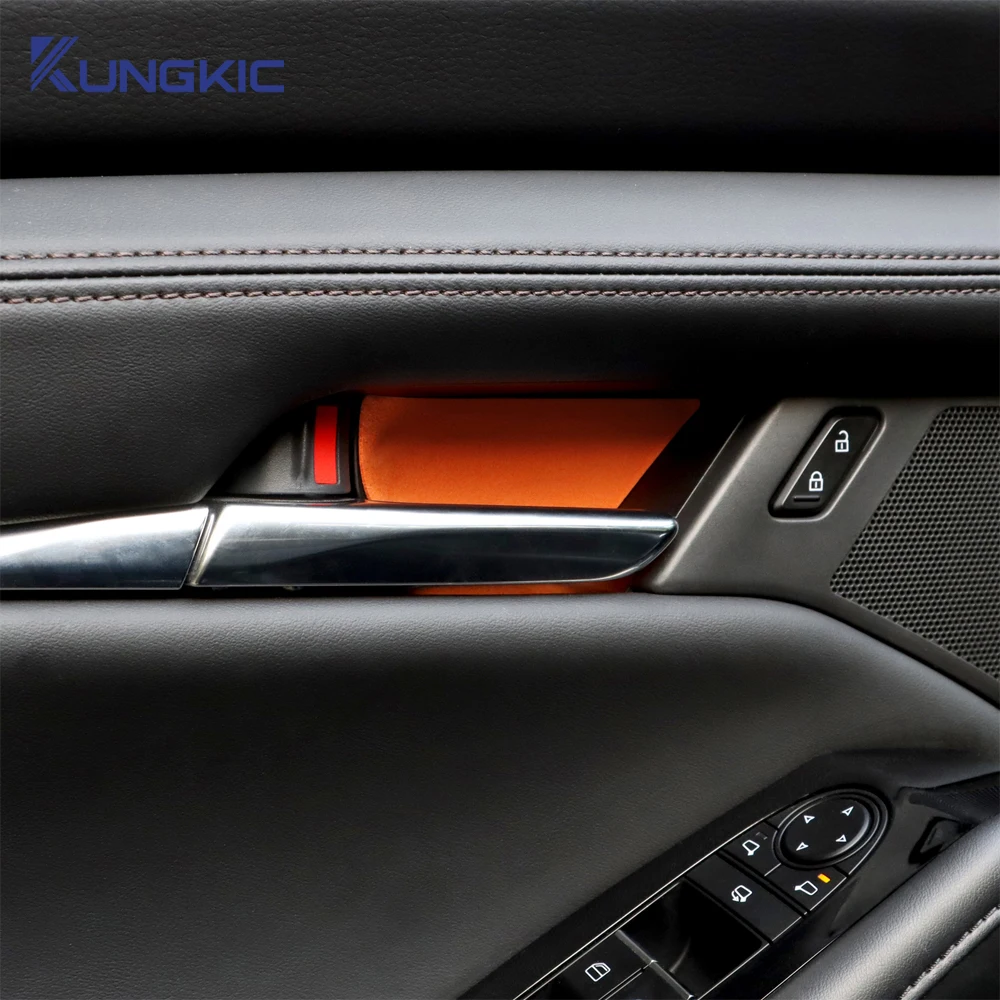 Premium Suede Door Sticker for Mazda 3 CX-30 2019-2025