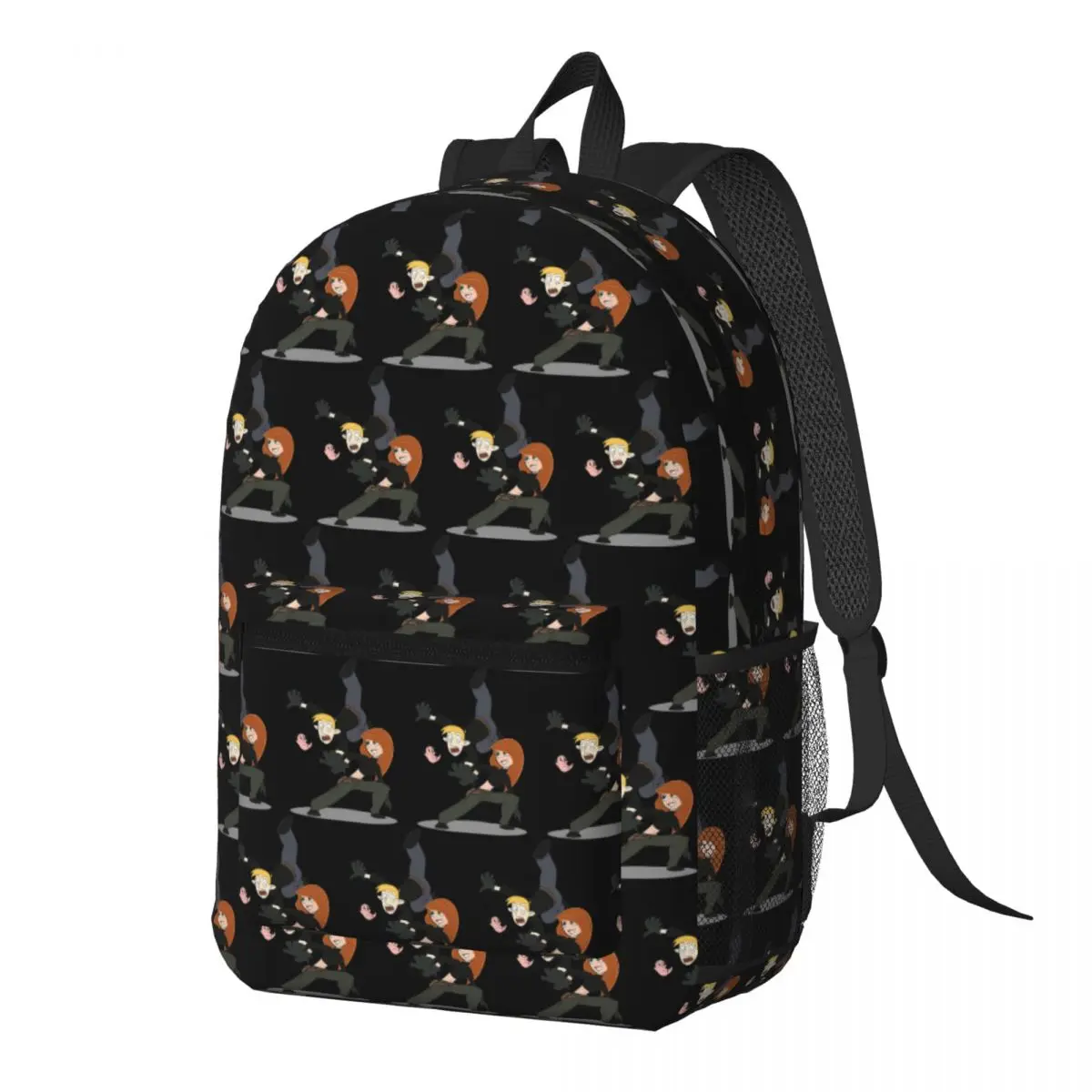 Times Never Change Kim Possible Sac à dos de grande capacité pour enfants, sac d'école, sacs à bandoulière pour hommes et femmes