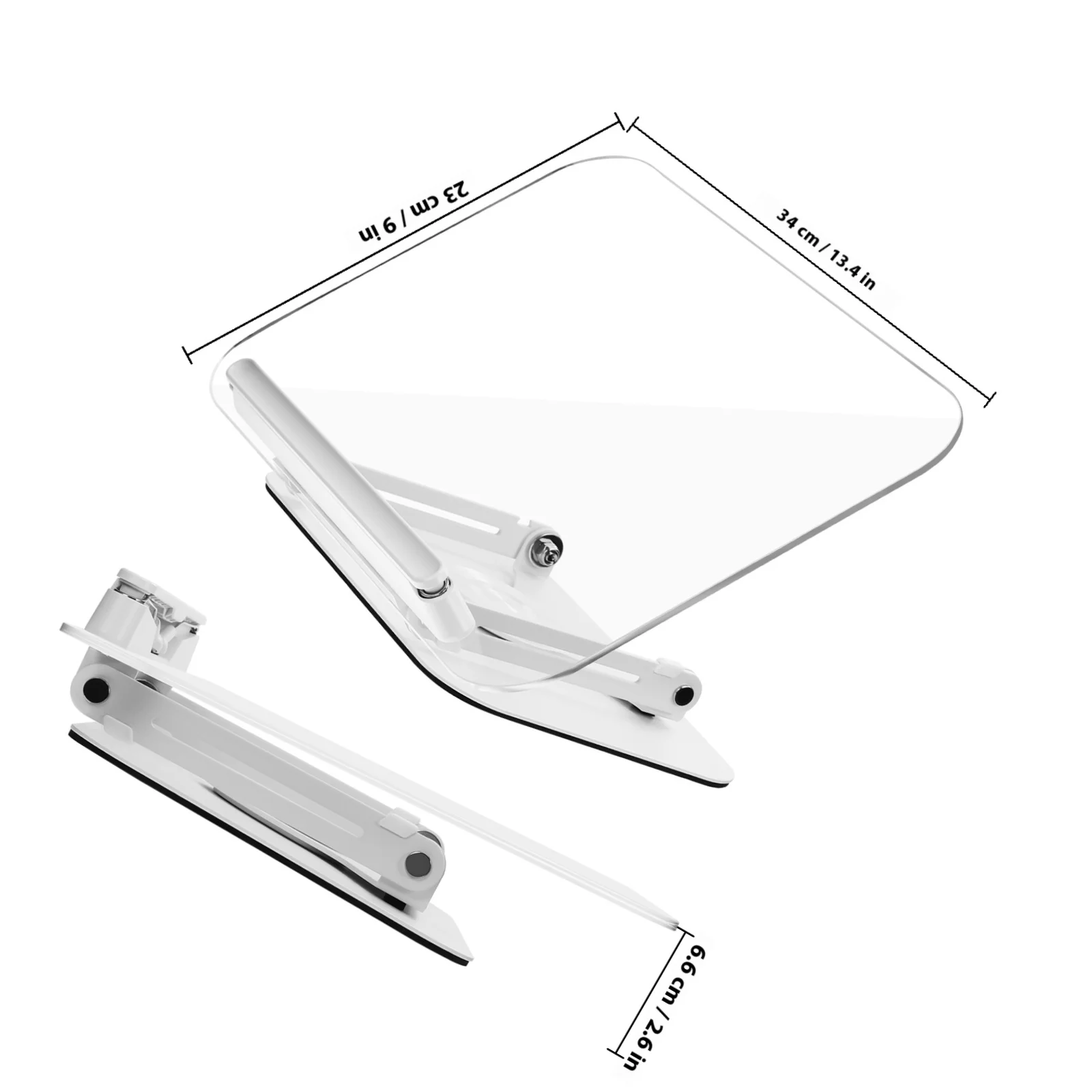 1pcs Rotating Reading Stand Adjustable Height Clear Book Holder For Hands-Free Reading Writing Display Laptop Tablet Stand