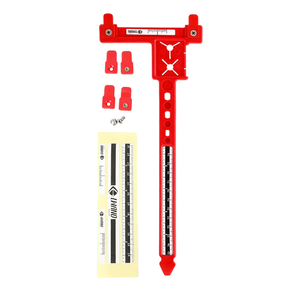 Universal Archery T-square Plastic Ruler for Recurve Bow Limb Spacing Test Nock Calibration Outdoor Hunting Measuring Aid