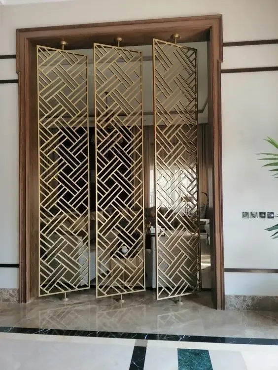 Fabricated Design Room Dividers Decorative Metal Screen Partition Foldable Home Use Partition Screen Interior New