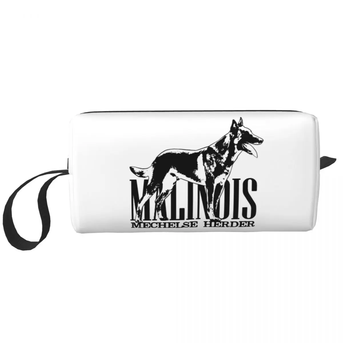 Custom Malinois Dog Belgian Shepherd Toiletry Bag Women Mechelaar Makeup Cosmetic Organizer Ladies Beauty Storage Dopp Kit Case