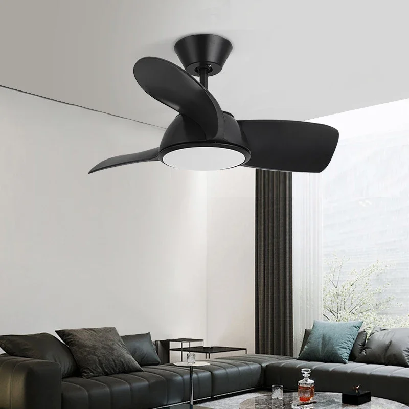 WPD Nordic LED Fan Light Modern Minimalism Restaurant Living Room Study Ceiling Fan Light Remote Electric Fan Light
