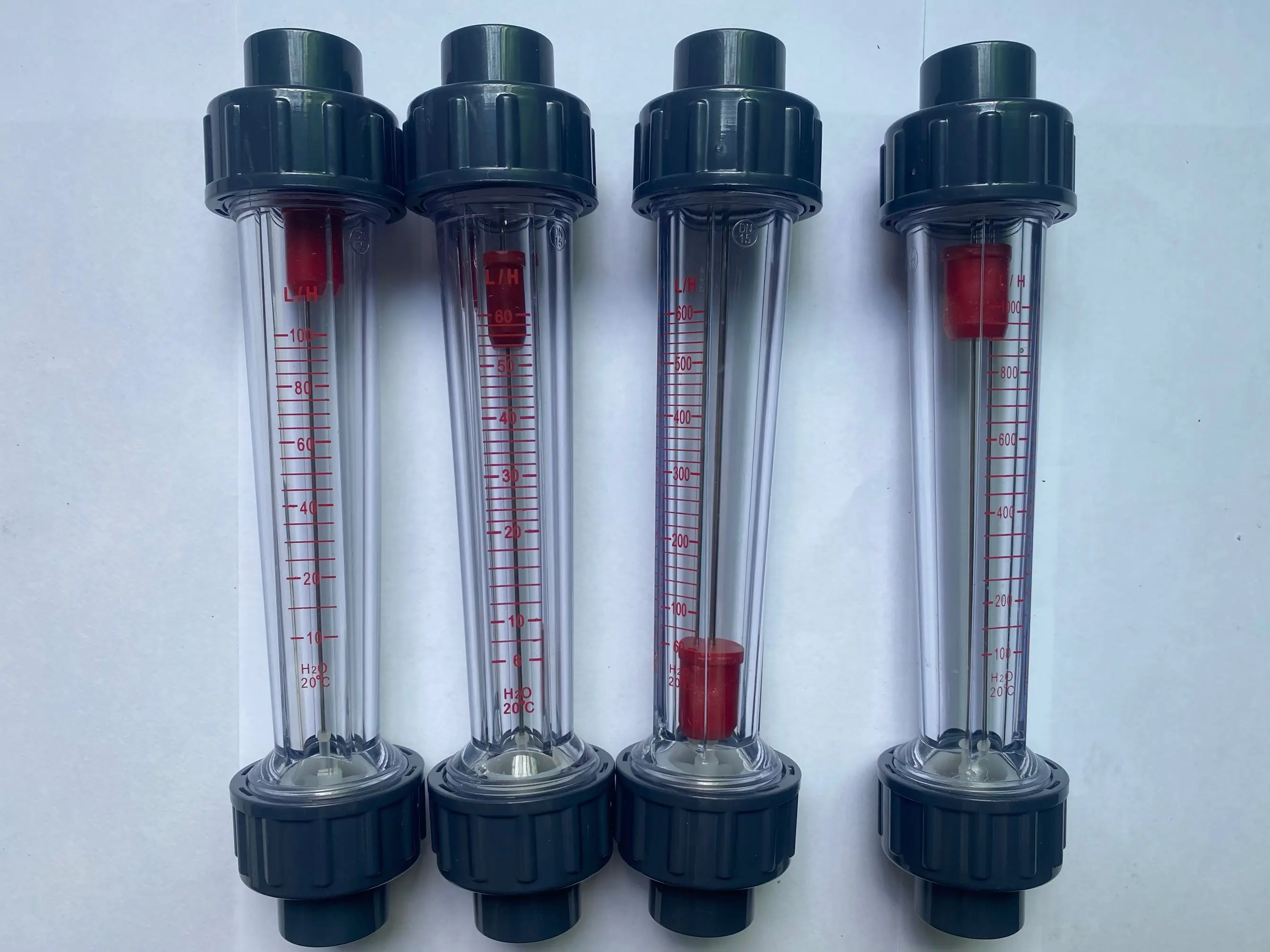 BSPP / G Connector LZS-15 Plastic Tube Liquid Rotameter Flow Measuring Instruments DN15 Water Testing Meter Tube 202mm