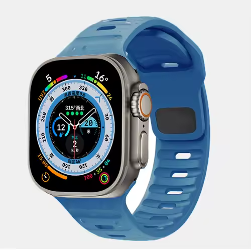Strap For Apple Watch Band 49mm 44mm 45mm 41mm 40mm 42mm 38mm Soft Silicone sport Bracelet iwatch Serise 8 7 SE 6 5 9 Ultra 49mm - Image 22