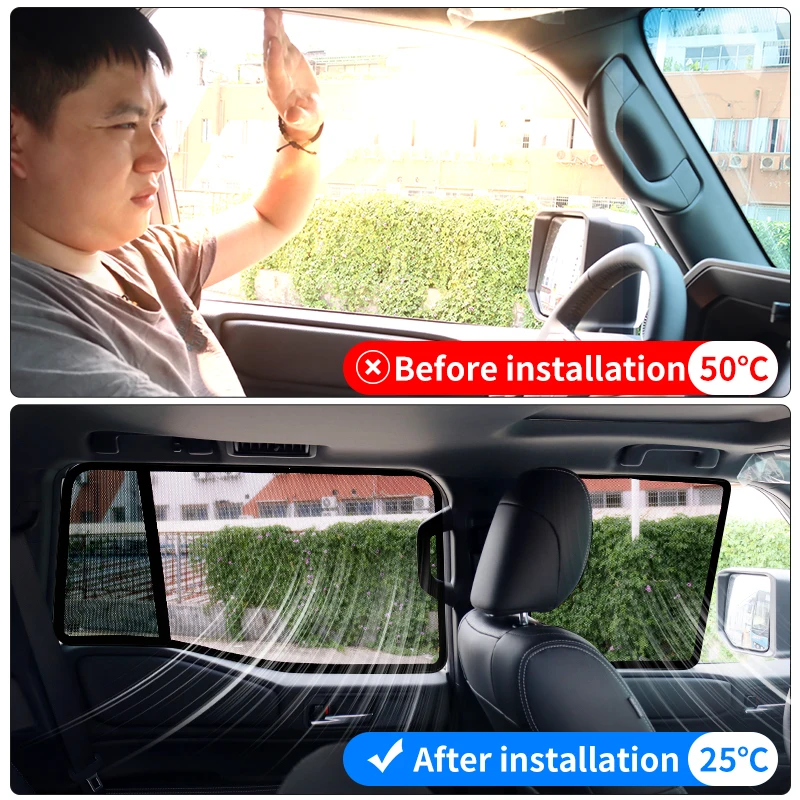 For Toyota Land Cruiser 250 Prado Lc250 2024 2025 1958 First Edition Interior Accessories,Car Side Window Screens,Window Shades