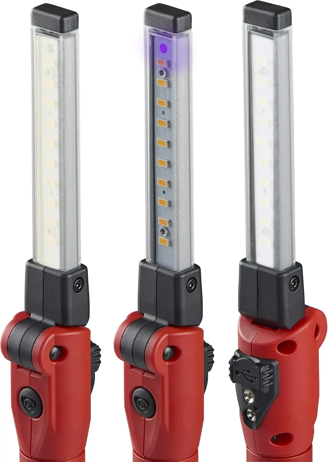 Streamlight 74850 Strion Switchblade 500-Lumen Rechargeable Multi-Function Compact Work Light with USB Cord Charger, Red