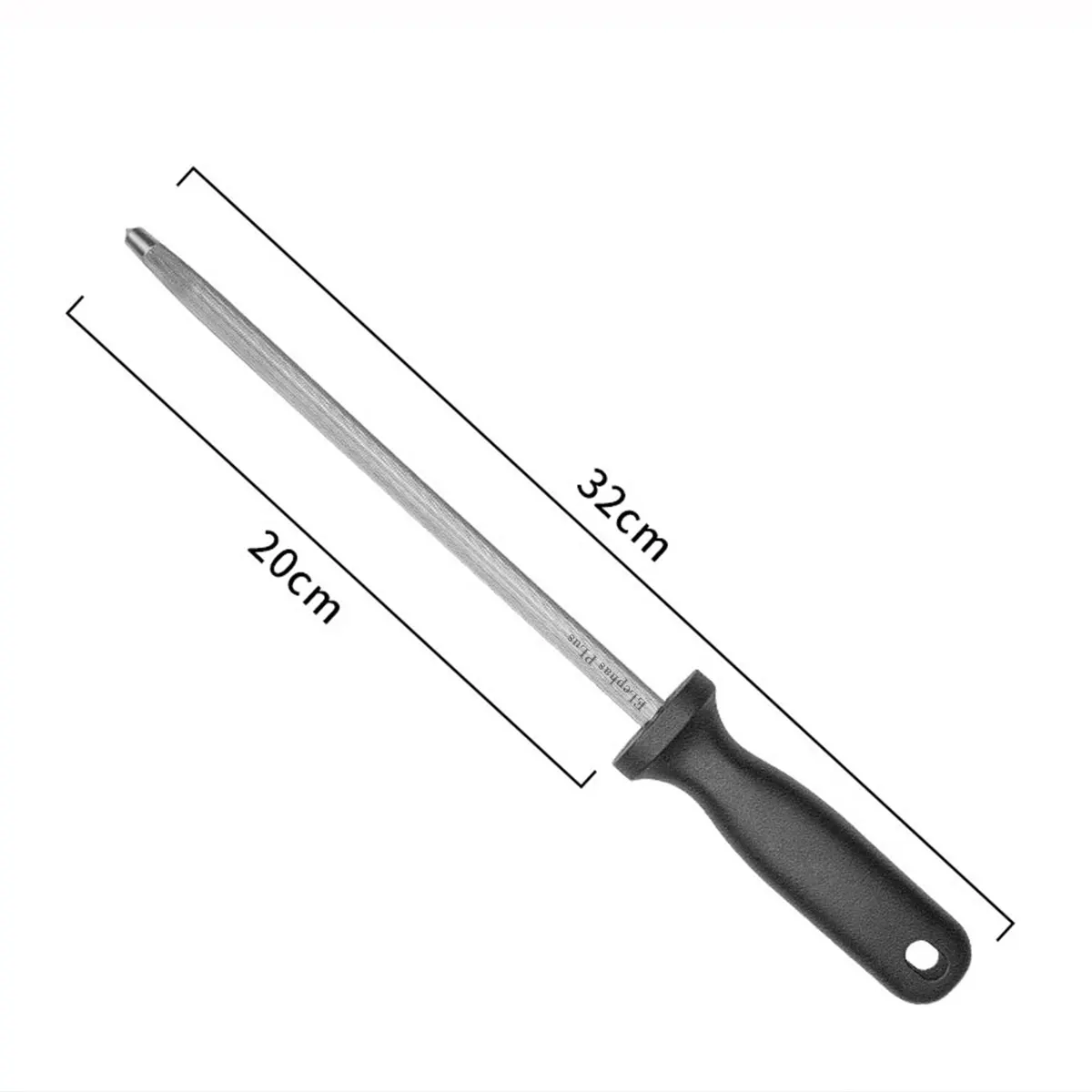 12'' Professional Sharpening Rod Chef Knife Sharpener Honing Steel Bar Kitchen Knife Stainless Steel Sharpening Stick