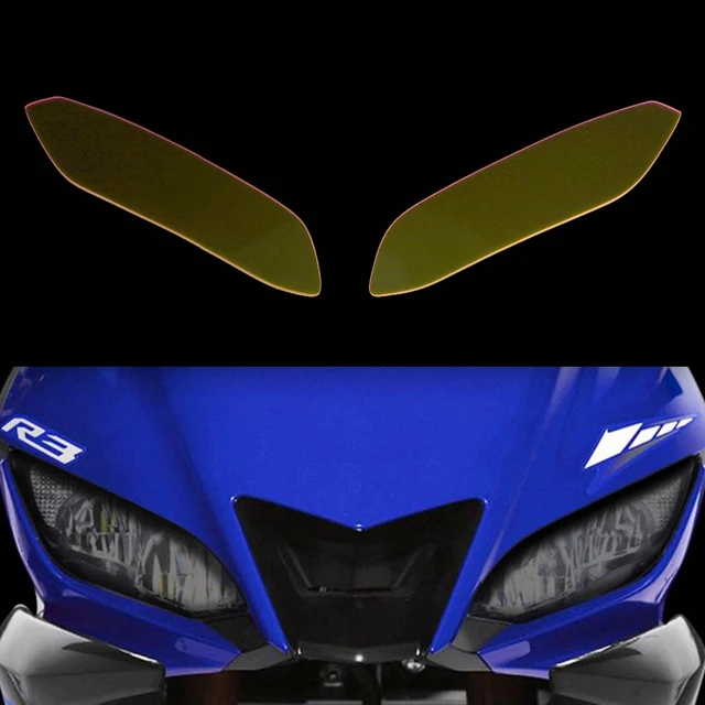 ヘッドライト,ガラス,レンズカバー,ヤマハYZF-R3,  YZF-R25,yzf,r3,r25,yzfr3,2019-2022用モーターサイクルヘッドライトガード - AliExpress