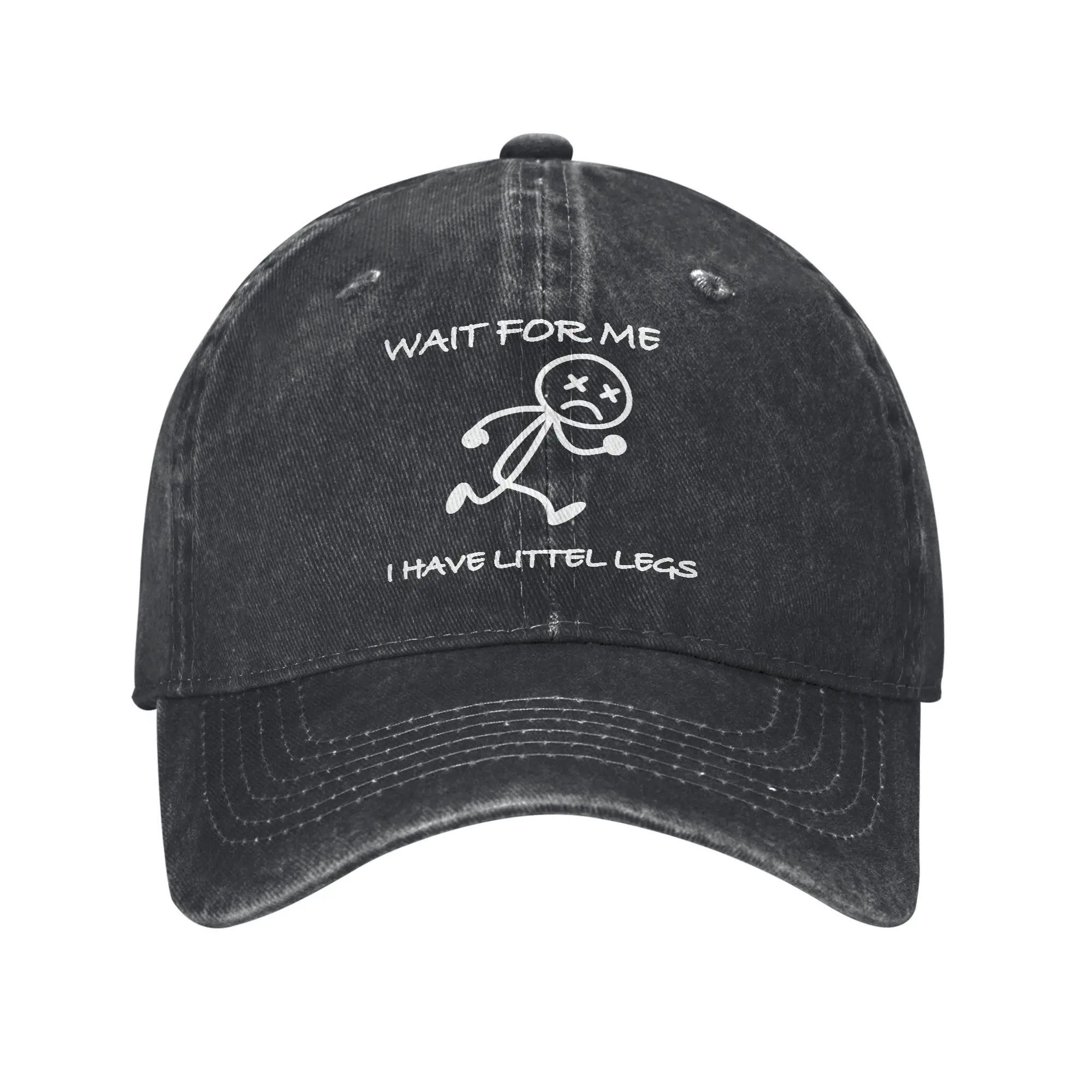 

Wait For Me I Have Little Legs Sun Baseball Cap Casual Men Washed Trucker Hat High Quality Print Outdoor Sport Baseball Caps