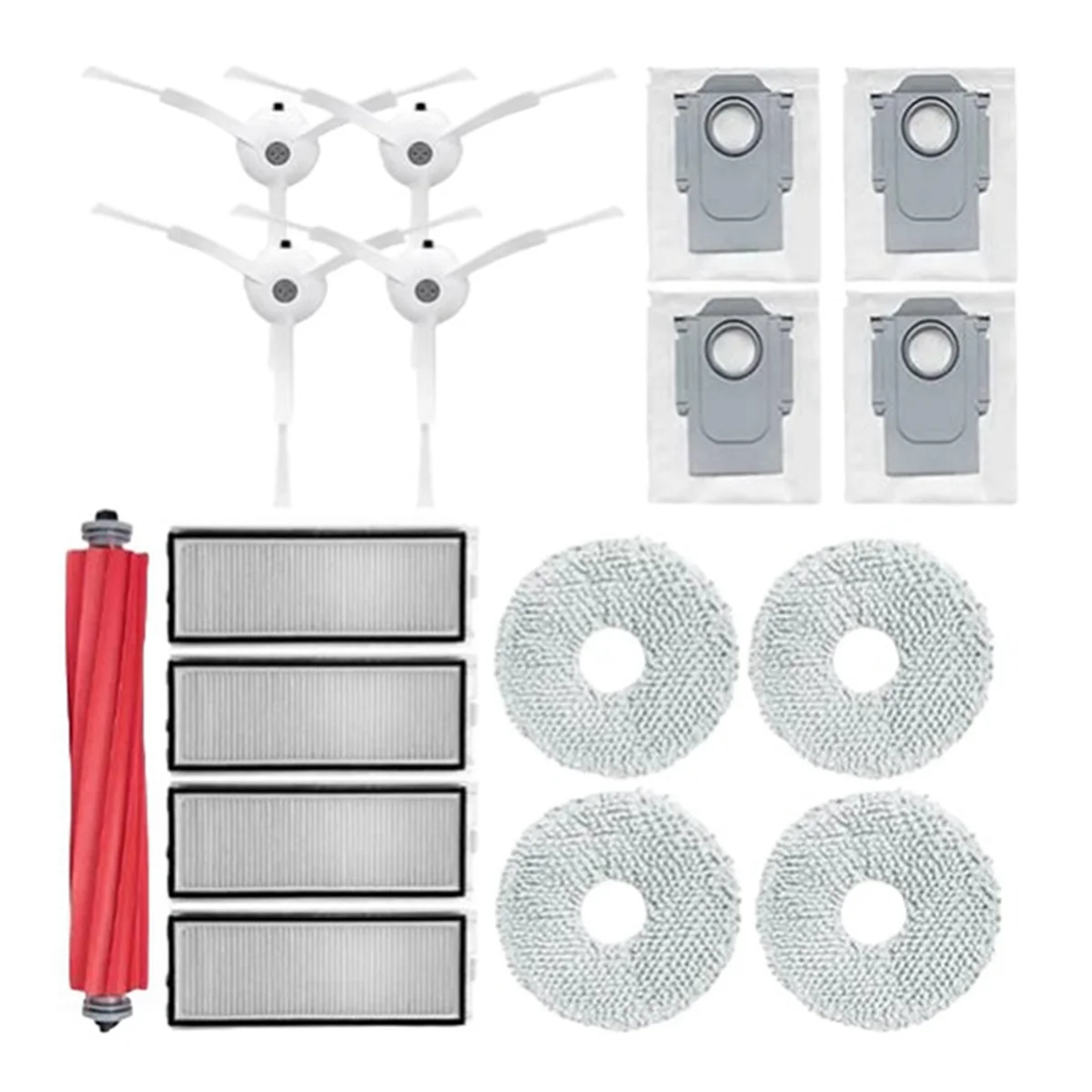 Roborock-ロボット掃除機アクセサリー,布フィルター,メインサイドブラシ部品,交換部品,qrevo pro,qrevo maxv,qrevo s