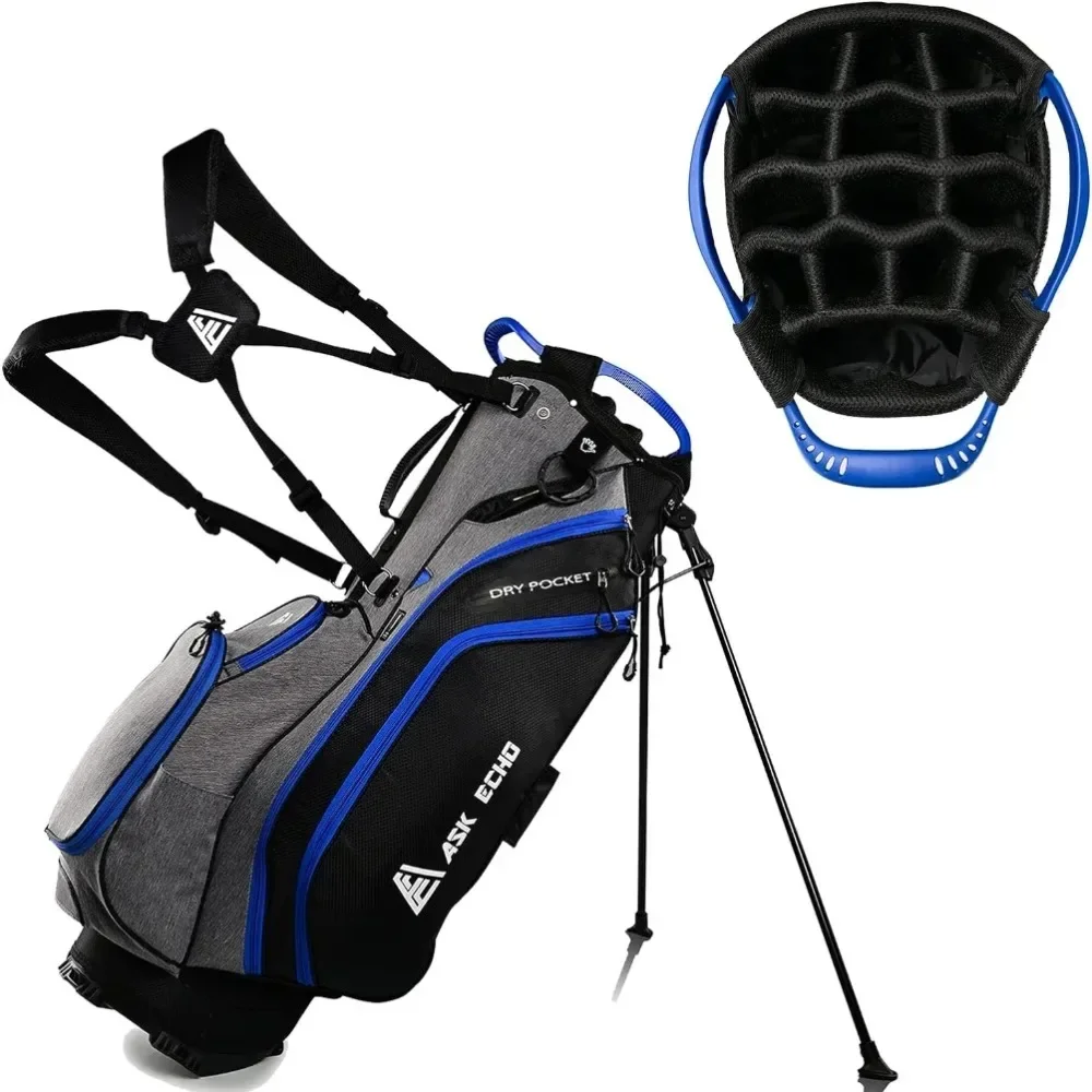 Lightweight Golf Stand Bag with 14 Way Full Length Dividers 9 Pockets