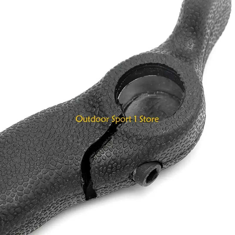 A0Ka 1 Paar MTB Mountainbike Ochse Hornform Bar Enden Straße Gummi -Lenkergriffe