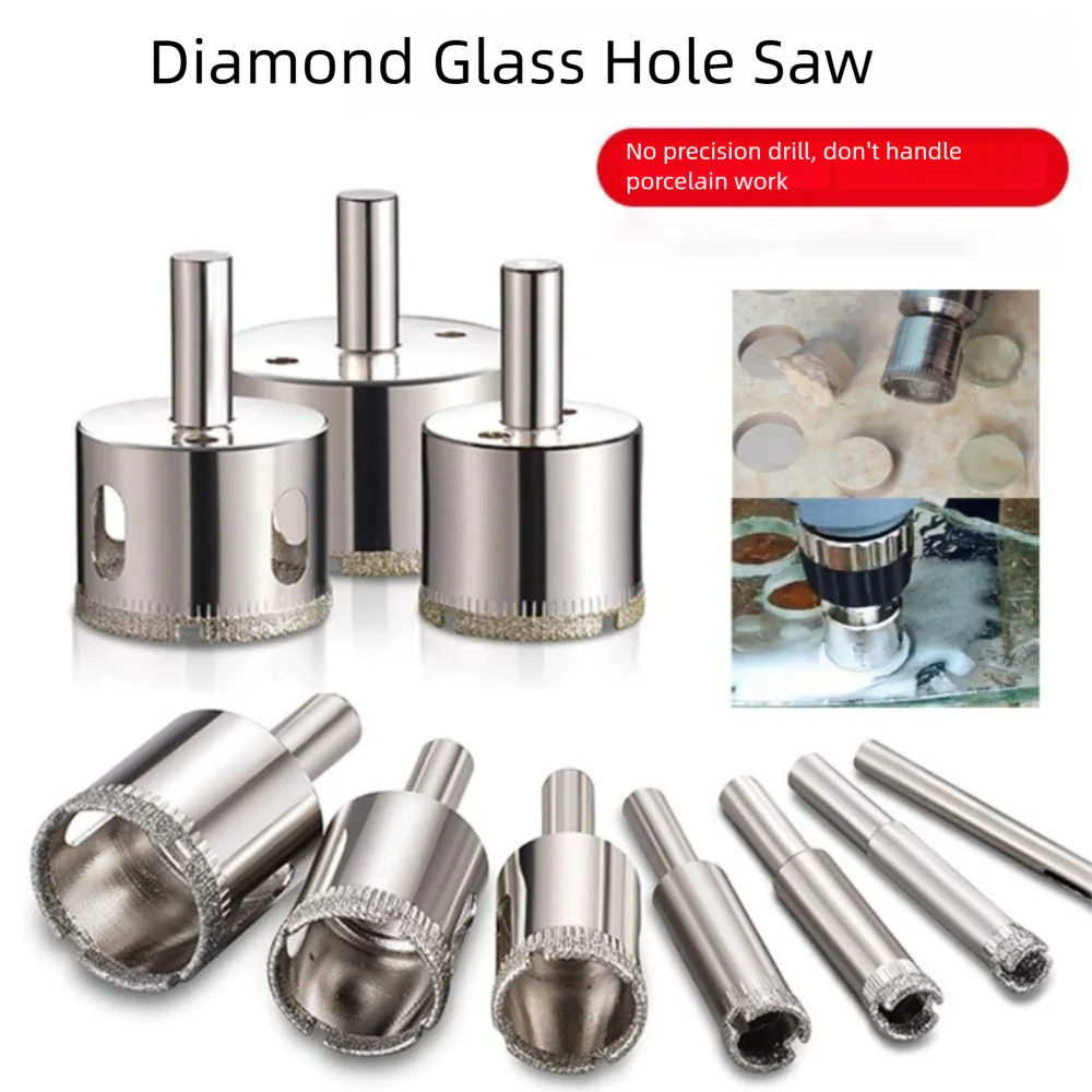 

Large Size Glass Punch Electroplated Bit Hard Steel Tile Wall Punch Integrated Steel Stainless Steel Punch Drill Bits