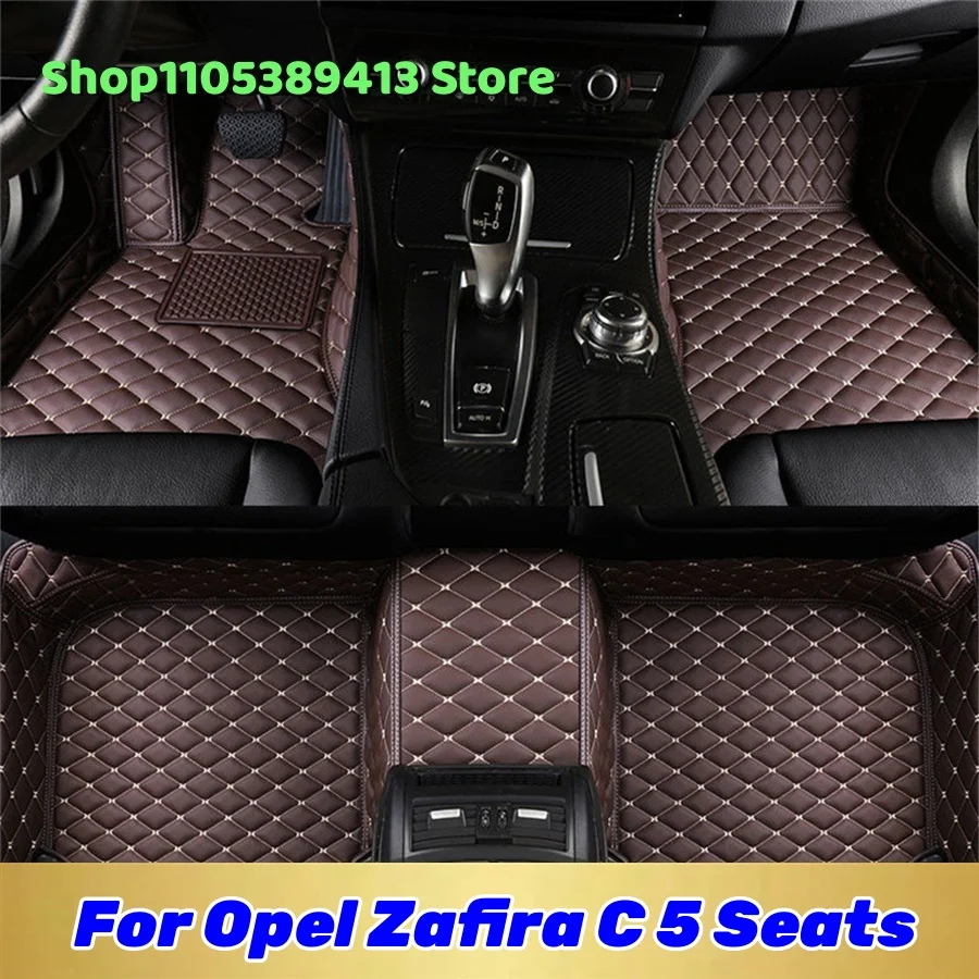 

Mats Carpets Auto Leather Custom Car Floor Mats For Opel Zafira C 5 Seats 2019 2018 2017 2016 2015 2014 Car Mat Accessories
