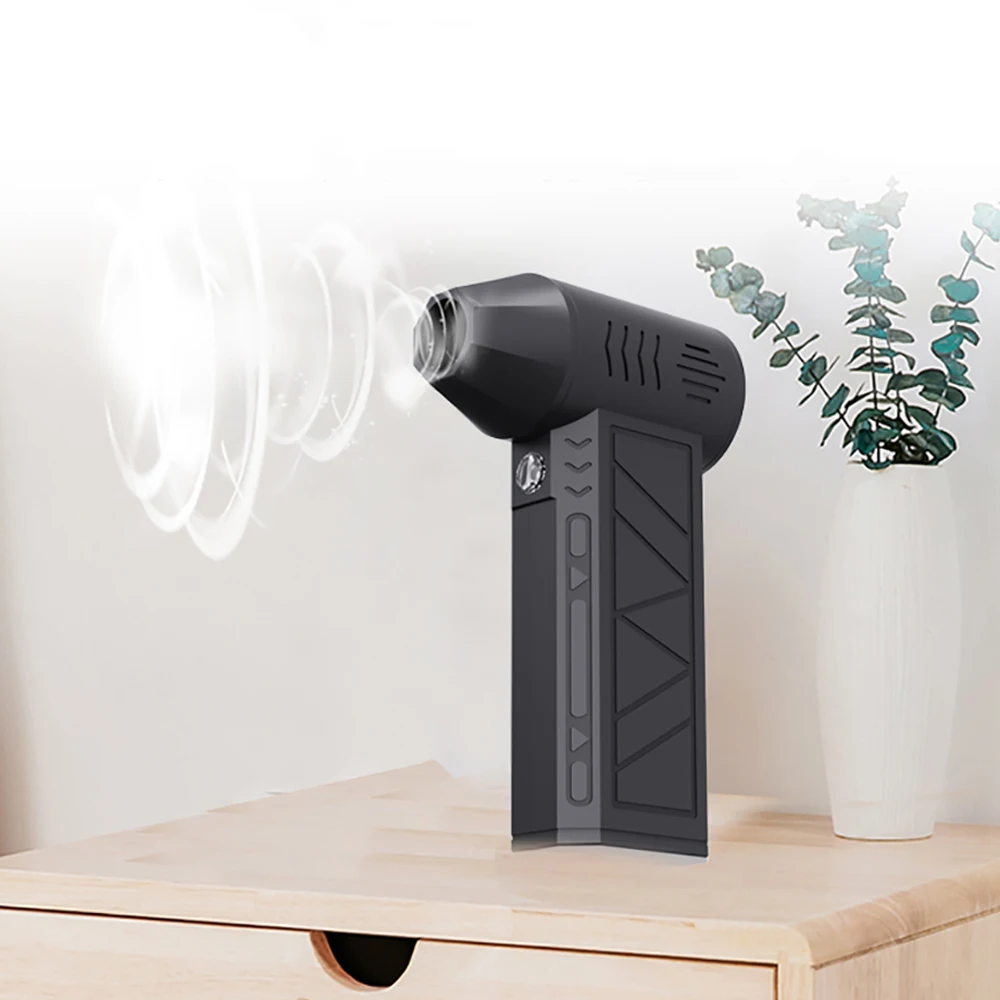 Mini Fan Wind Speed Dust Dryer Electric Blower Blowing Multifunctional Variable Speed Control with Light Cleaning