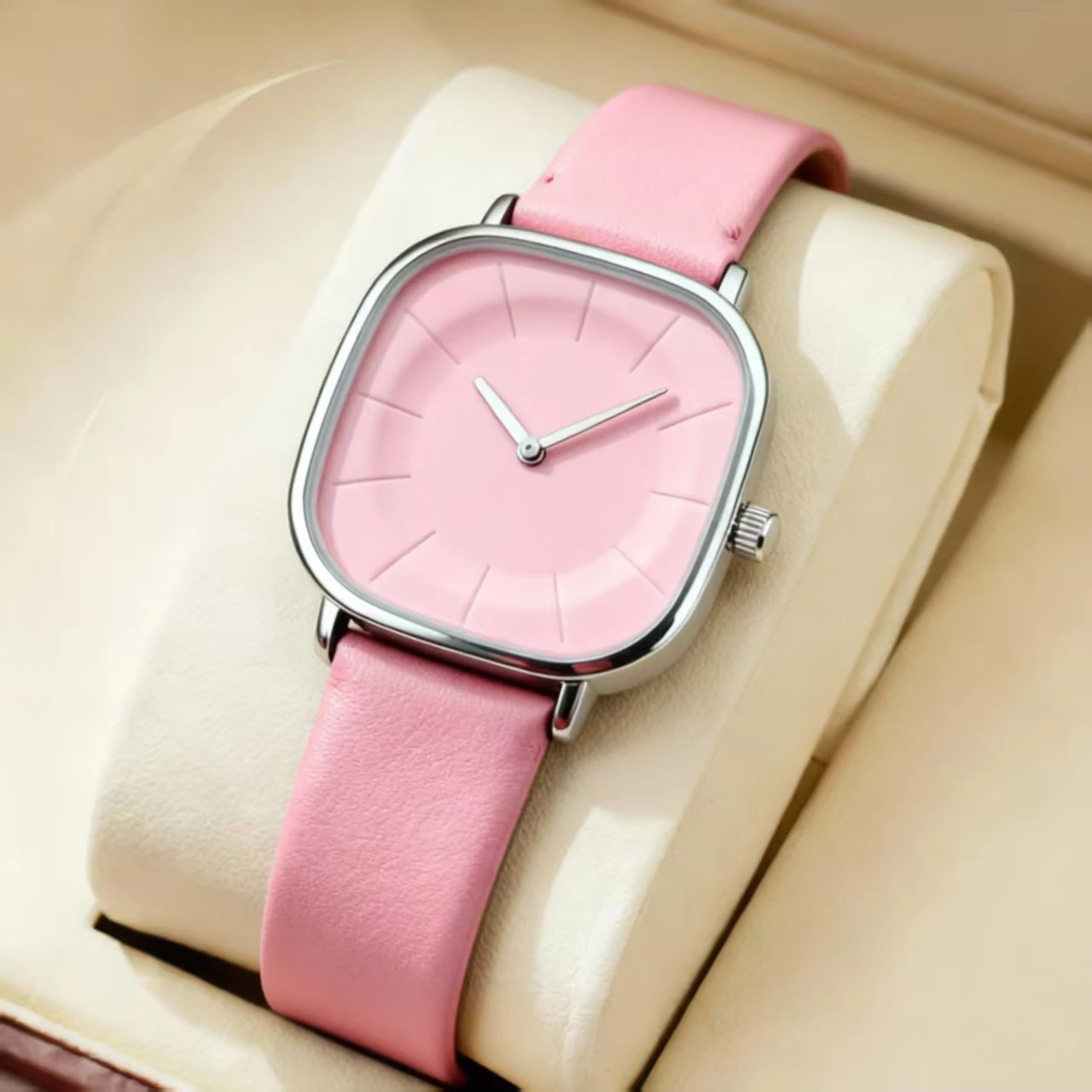 WOKAI Wrist Watches Fashionable casual women Quartz Watch Silica gel strap Big Dial Women Wathes  Ladies watch relogio feminino