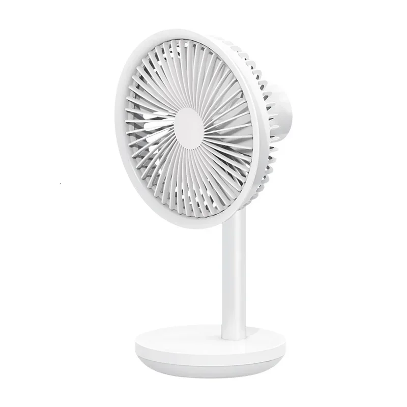 SOLOVE 5W USB Desktop Table Fan 4000mAh USB Rechargeable 3 Modes Wind Speed Cooling Oscillating Black Fan 3Colors