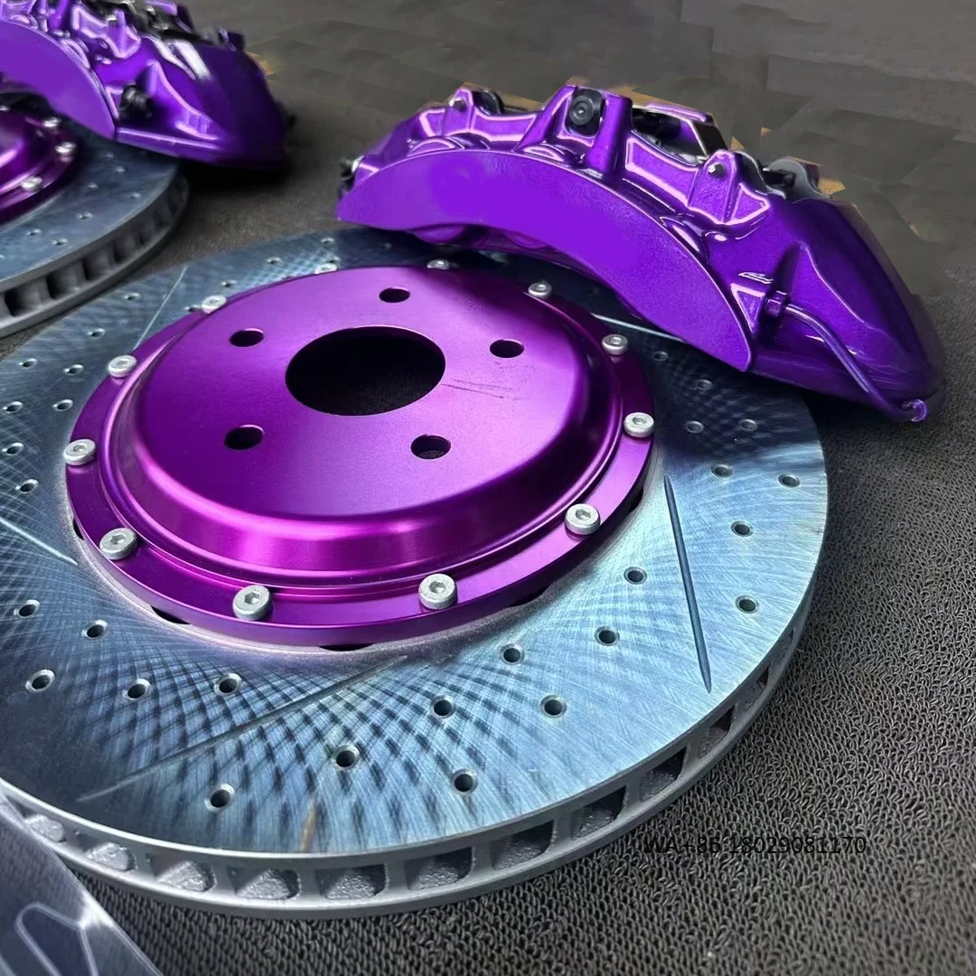 

Direct Bolt on Factory for Racing V6 6 Pot Custom Painted Calipers Brake Kit With 380mm/405MM 355mm Slotted Rotor Set