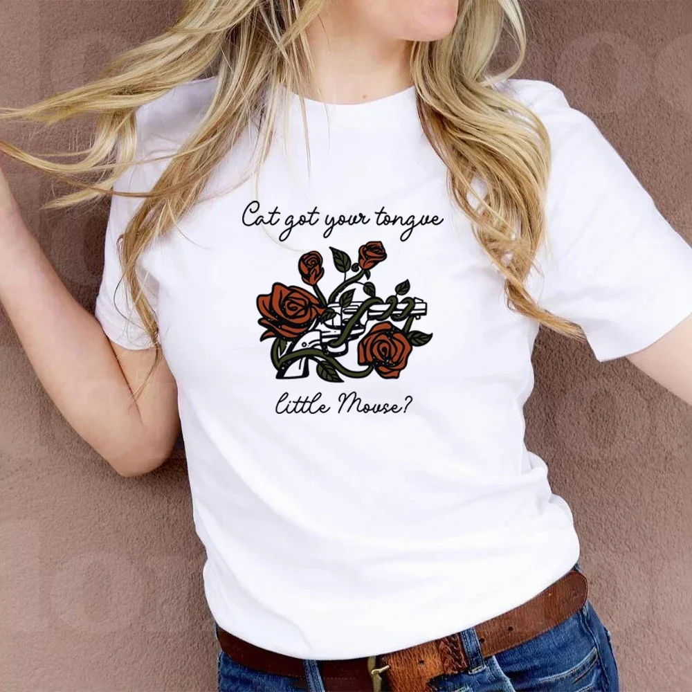 Zade Meadows tshirt Run Little Mouse Crew Neck Short Sleeve Haunting Adeline shirt Retro Dark Romance Jumper Book Lover tee