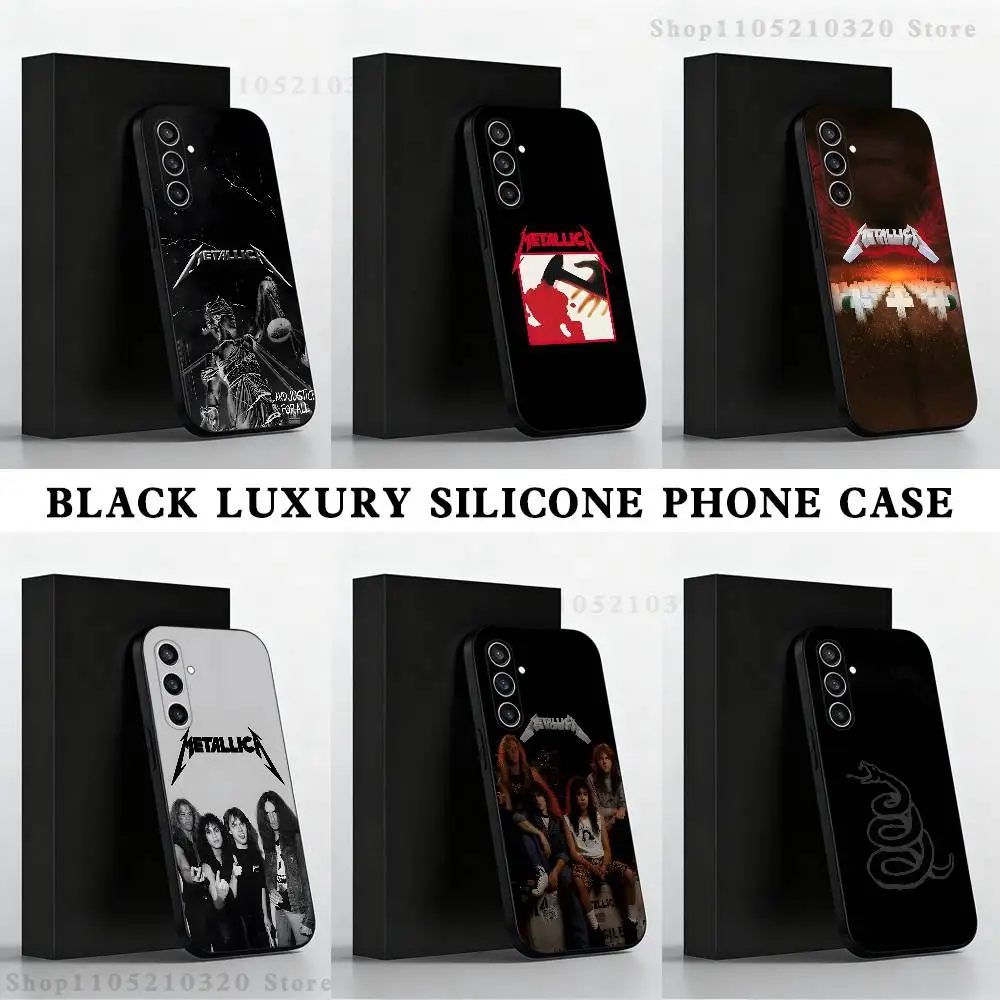 

M-metallica wallpapers Phone Case For Samsung S 25,24,23,22,30,21,10,9,Ultra,Plus,Lite,FE,4,5 G Black Soft Case