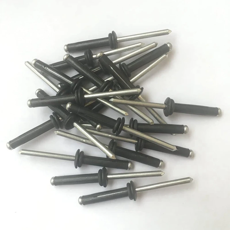 40 Pcs Tri-Grip Rivet With 40 O Rings Long Grip Tri-Fold Tri Bulb For Deep Water Installing Kayak, Canoe And Boat