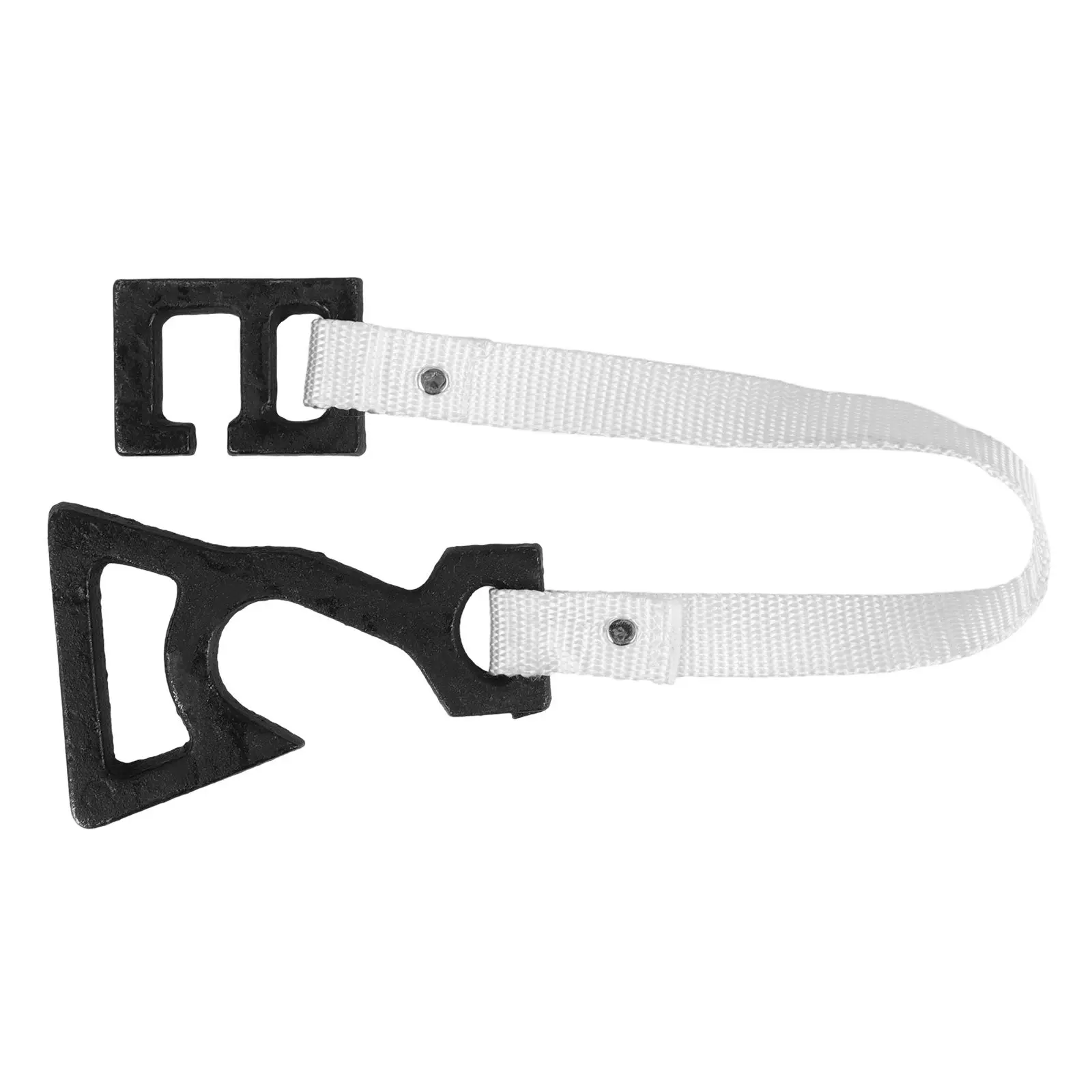 Heavy Duty Fire Equipment Hose Hook Cast Iron Canvas Strap Multipurpose Hose Suspension Garage Garage Organization Accessories