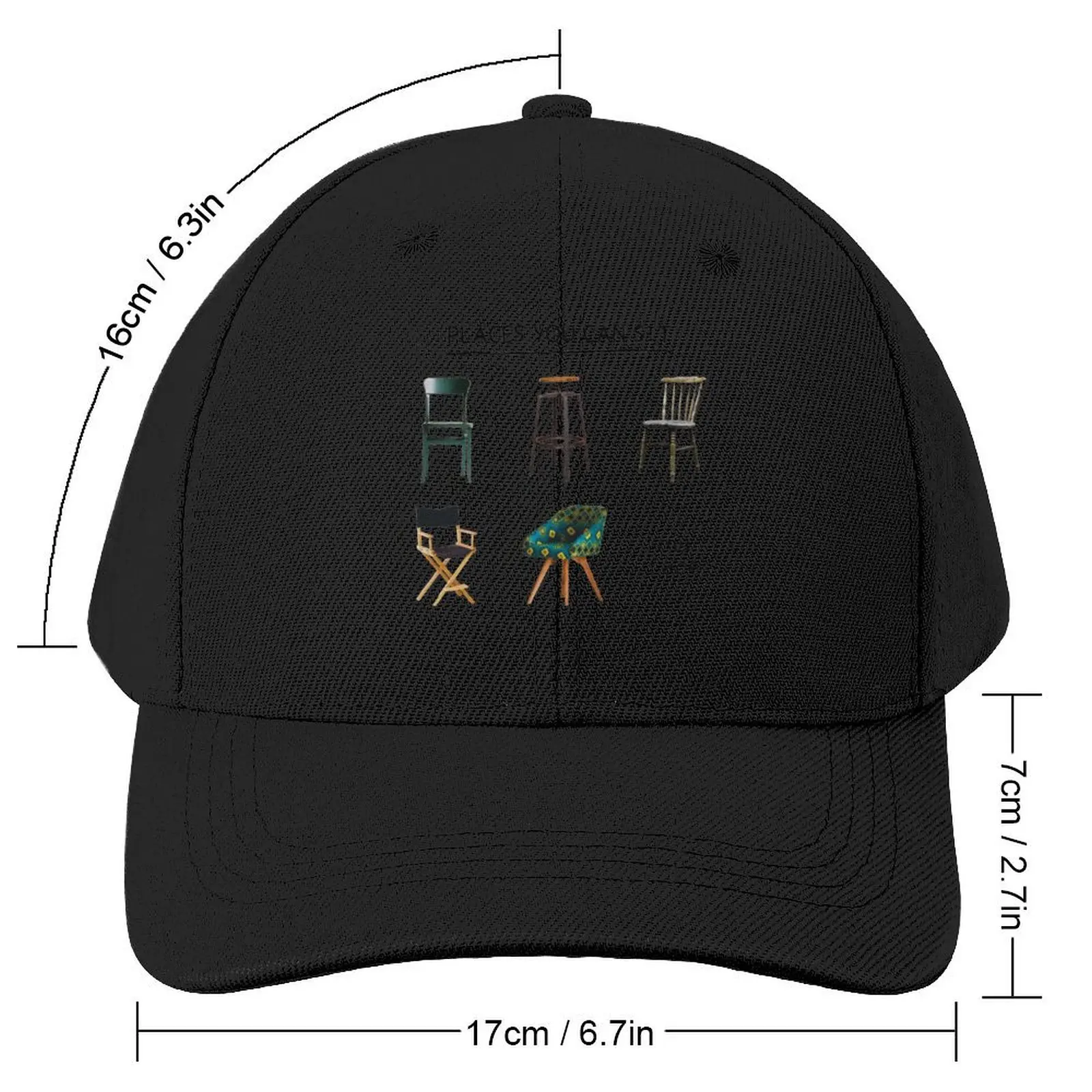 Places You Can Sit - My Face Baseball Cap beach hat Beach Bag Male Women's