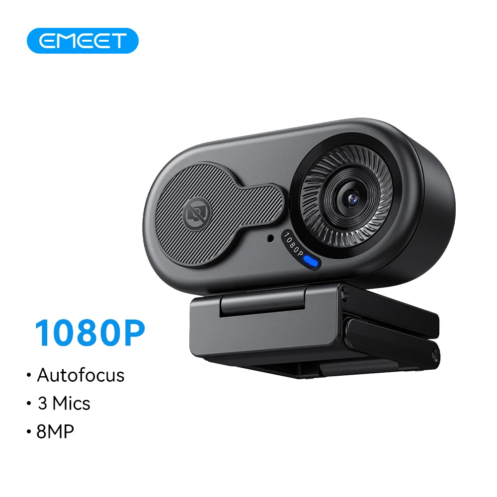4K/2K/1080P Webcam EMEET C100 USB Computer Camera for Living/ Video Call/ Conference