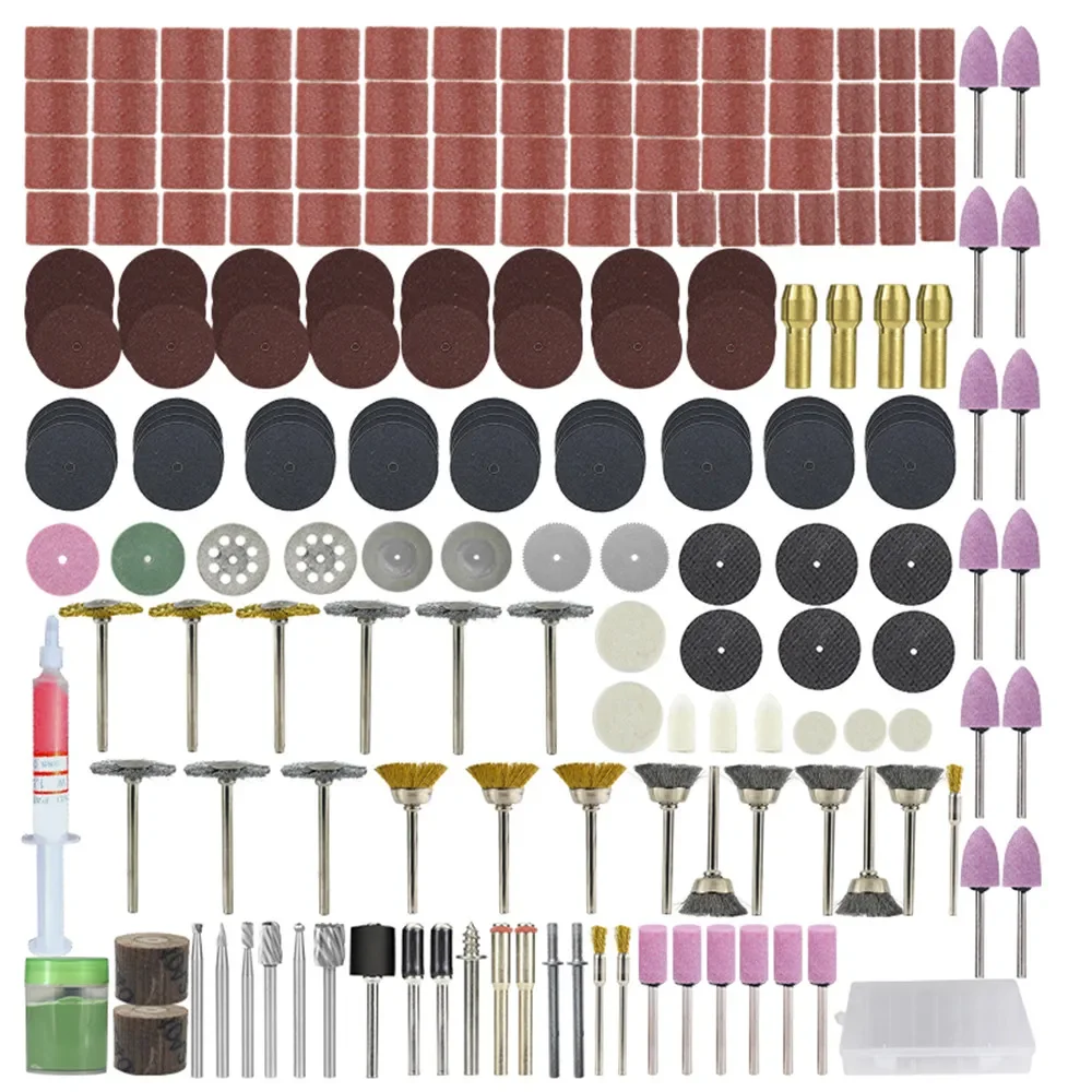 Rotary Tool Accessory for Dremel Bit Set 219pcs Wood Metal Engraving Abrasive Tools For  Accessories