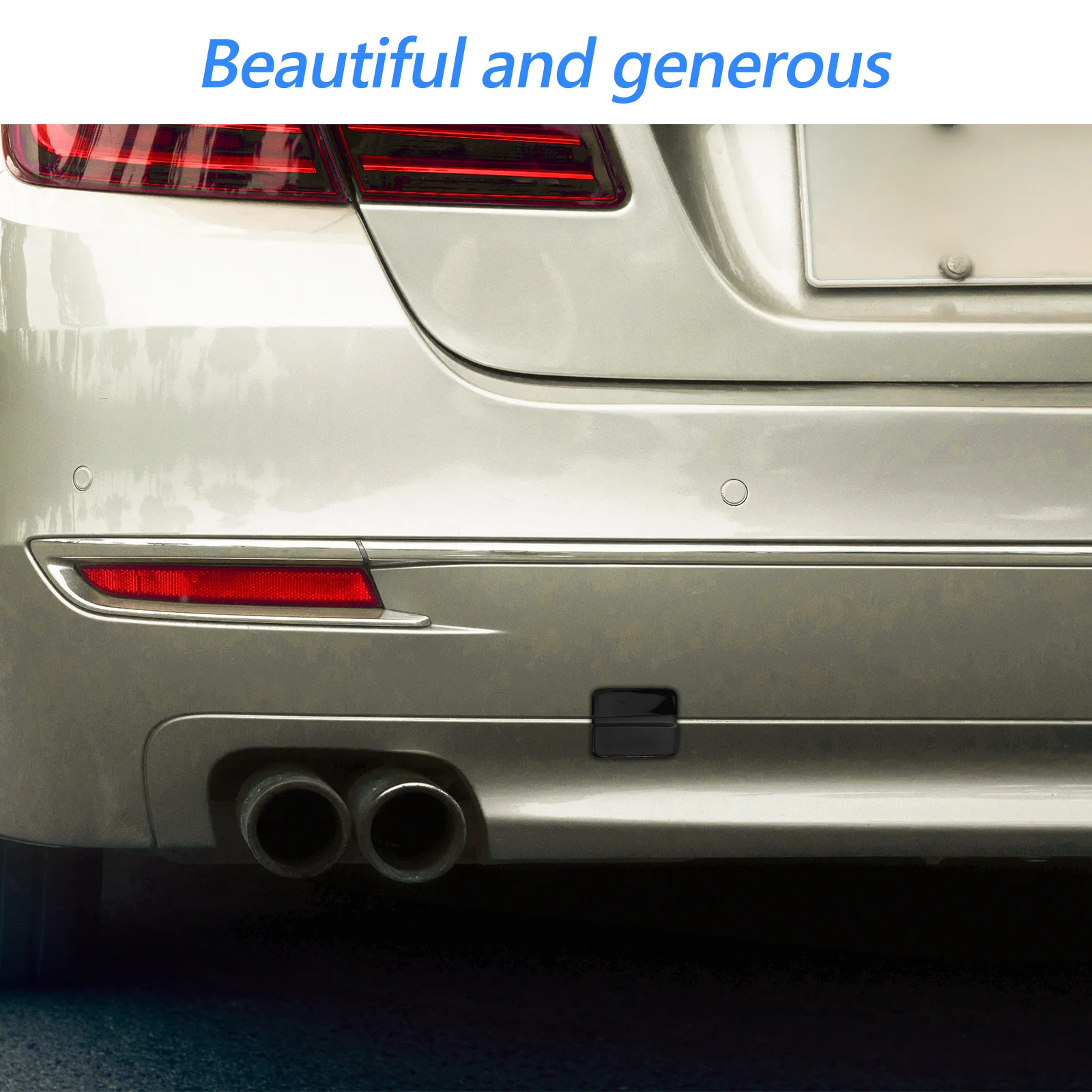 

Car Rear Bumper Tow Hook Cover Black Trailer Cap Compatible for Volkswagen 2013-2018 Rear Towing Hook Cover Car Bumper Tow Hooks