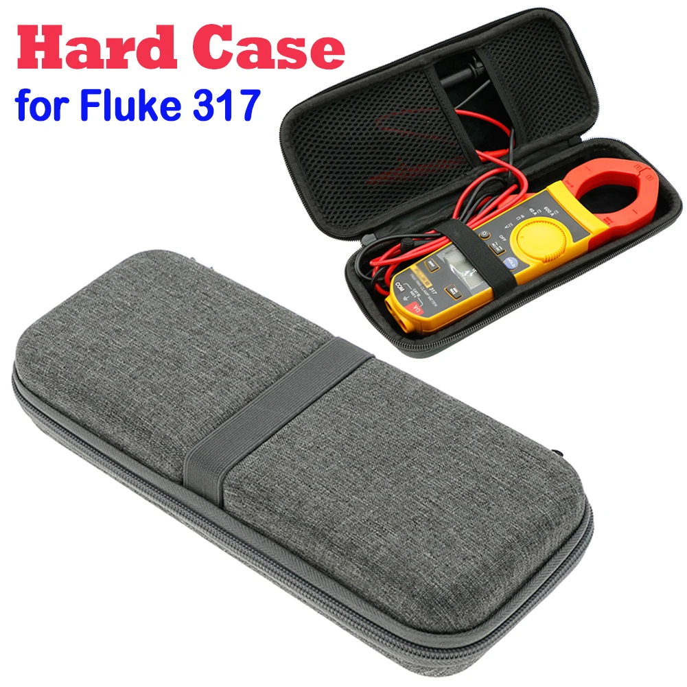 Portable Storage Bag for Fluke 317 Digital Clamp Meter Carrying Case Multimeter Case for Fluke F319 F365 Clamp Multimeter