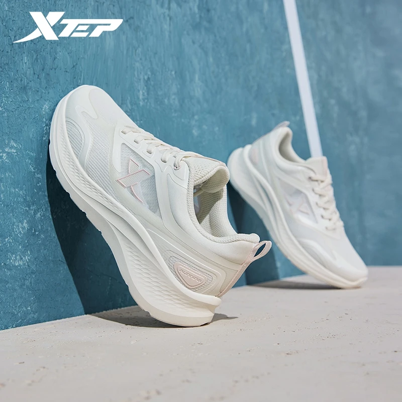 Xtep Running Shoes For Women 2024 Summer Cushion Soft Women\'s Sports Shoes Breathable Shock Absorption Sneakers 876218110014