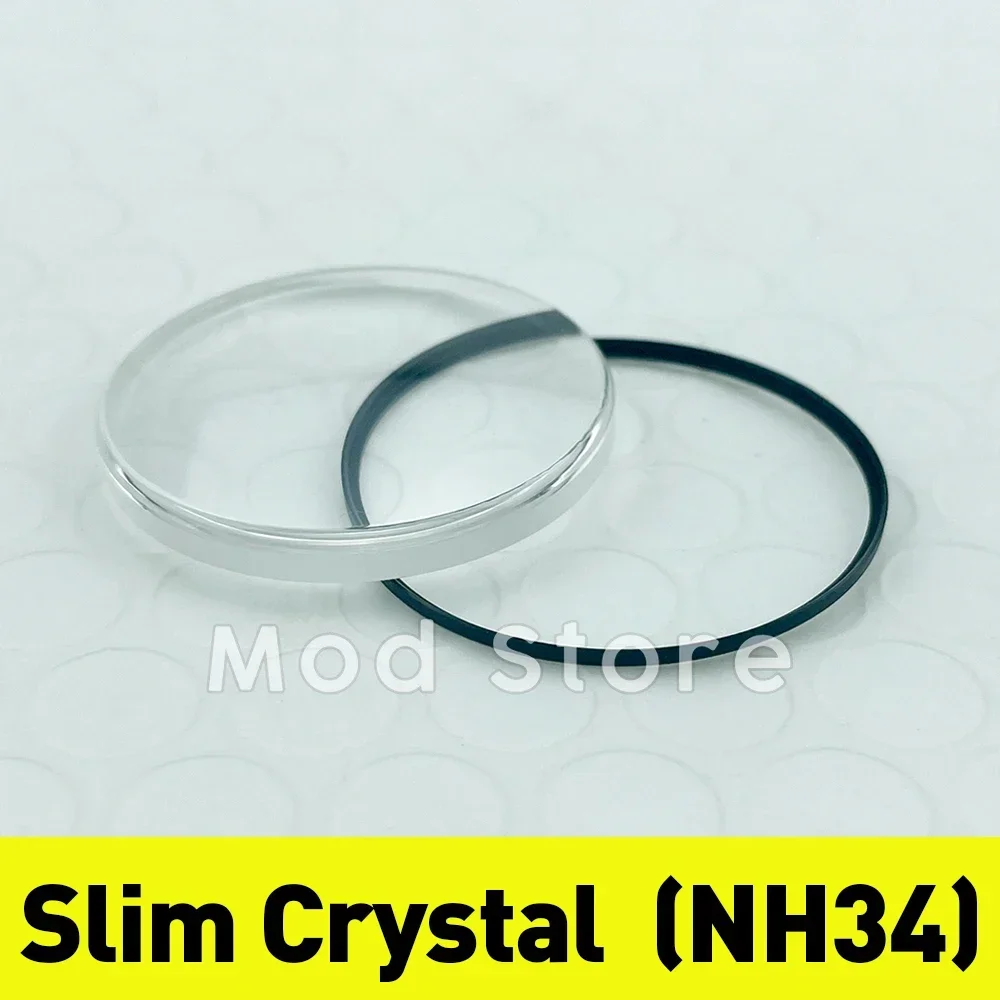 

SKX SRPD Slim Top Hat Sapphire Crystal NH34 Compatible for Slim Bezel with Flat Bezel Inserts NH34A Mod Parts