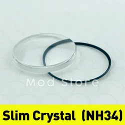 SKX SRPD Slim Top Hat Sapphire Crystal NH34 Compatible for Slim Bezel with Flat Bezel Inserts NH34A Mod Parts