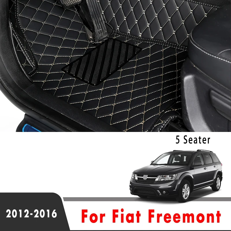 Car Floor Mats For Fiat Freemont 2016 2015 2014 2013 2012 5 Seats Auto Interiors Accessories Pad Heel Foot Mat Pedal Rugs Covers