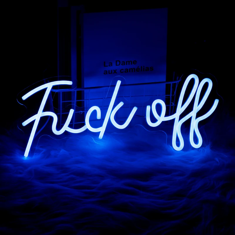 Led Neno Sign Light Super Cool Words Funny Neon Lamp Wall Hanging Acrylic Night Lights Bar Office Party Holiday Decor