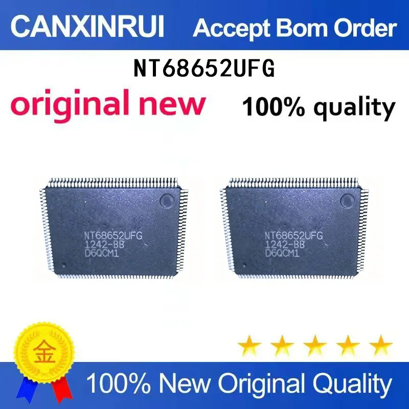 

(5-100 Pieces) New stock NT68652FG NT68652UFG packaged QFP LCD driver IC chip