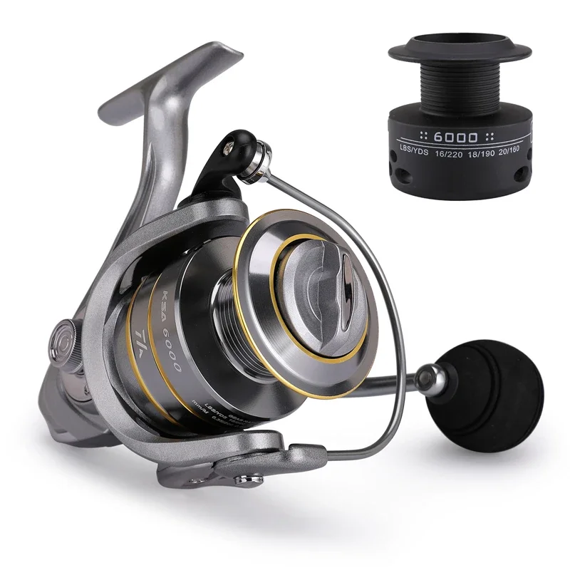 VWVIVIDWORLD,Double Spool,Supper Smoothly,Fishing Reel,Metal Arm,Carp Spinning Reel,Baitcasting Casting Reel