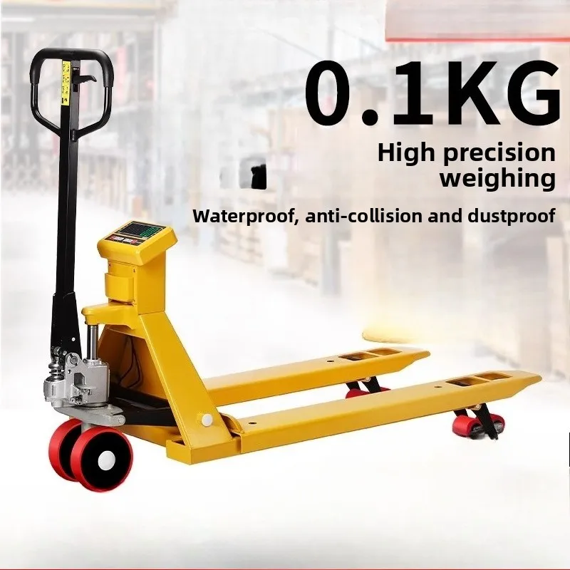 

Electronic forklift scale 2T ton manual hydraulic ground cattle truck