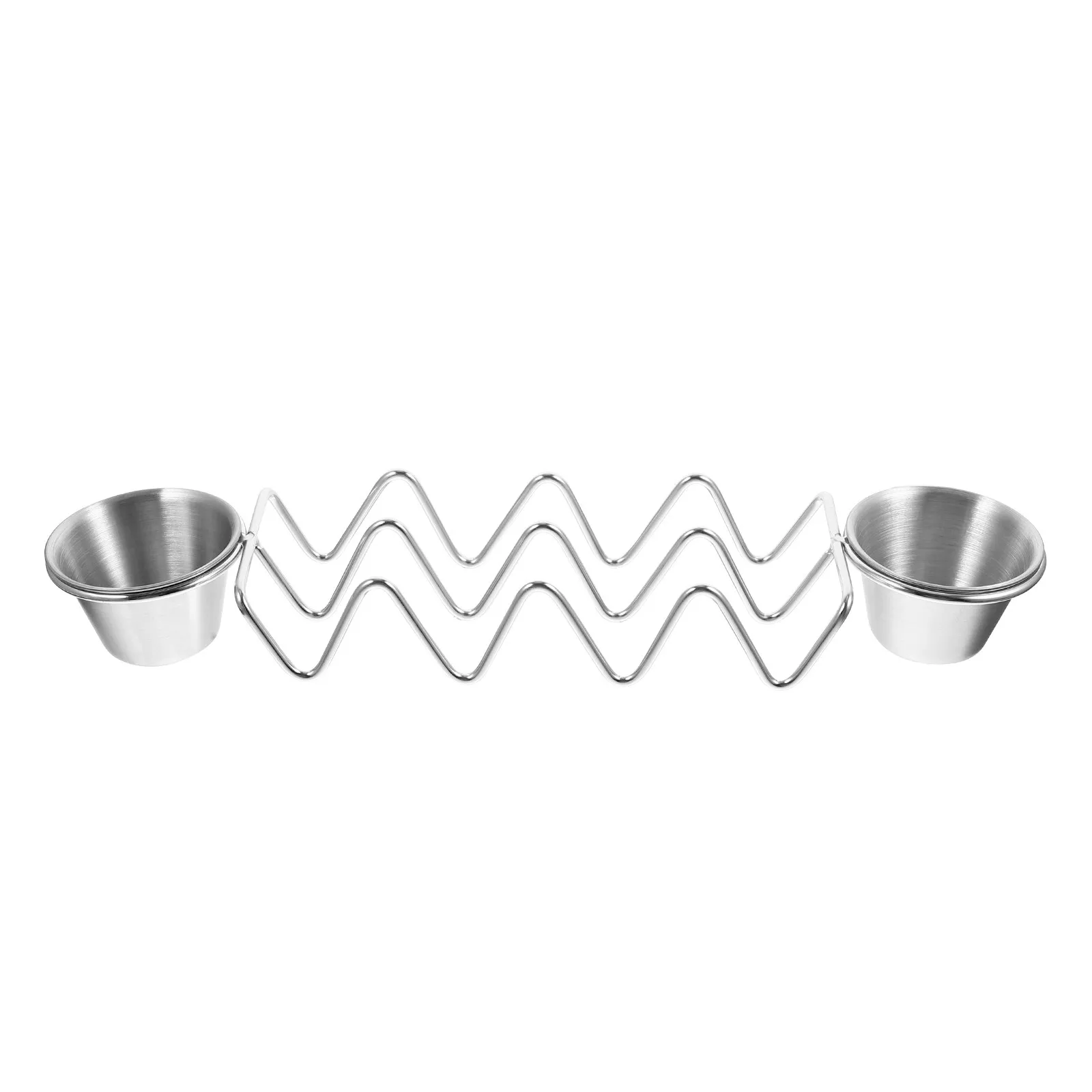 Soporte Premium de Acero Inoxidable para Tacos, Bandeja para Servir Comida Mexicana, Soporte para Burritos, Estante para Panqueques, Bandeja para Servir Tortillas, Resistente