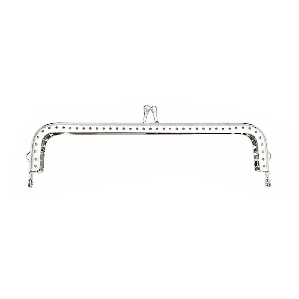 DIY Metal Alloy Frame Kiss Clasp Frame Sewing Hole Design Rectangle Bag Hardware Purse Frame DIY Bag Craft