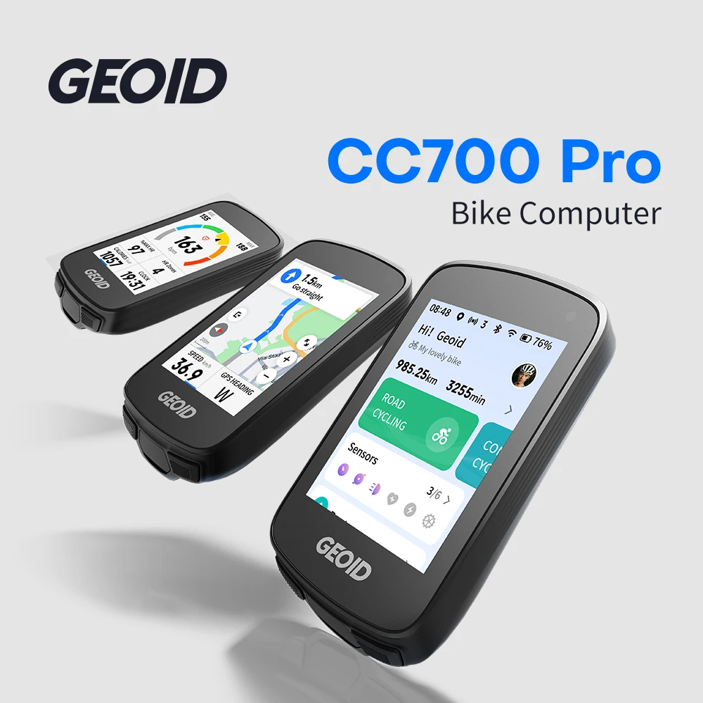 GEOID CC700 Pro Wireless Bike Computer Touch Screen ANT+ WiFi IPX7 Waterproof Bicycle Speedometer Cycling Odometer for Strava