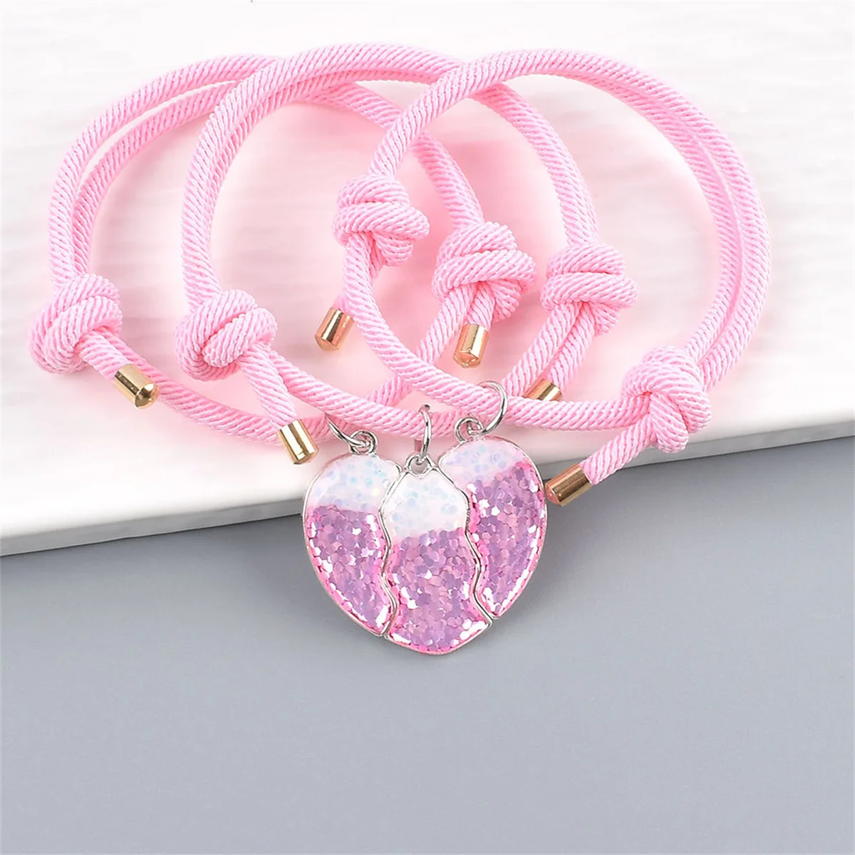 3 قطع الحب البريق المغناطيسي سوار رائعة سحر اليد حبل العصرية تنوعا مجوهرات اكسسوارات حزب الديكور اليومي هدية