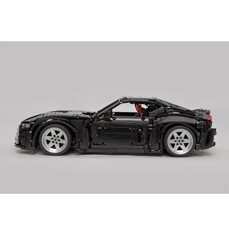 MOC-69993 Zwart Gt Supercar 1:10 Bouwsteenmodel • 3053 Onderdelen Bouwstenen Onderwijs Volwassen Kinderen Verjaardag Custom Speelgoed Cadeau