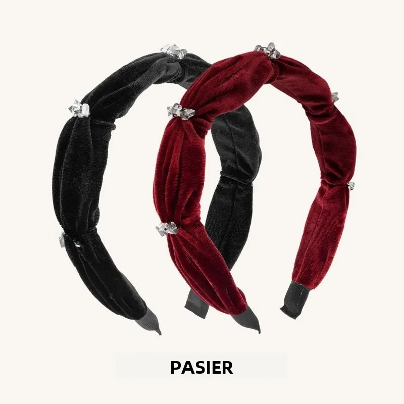 platinum-velvet-hairband-dr060-ele-faion-accory-for-women-comfortable-wearabili-versatile-sling-hair-accories